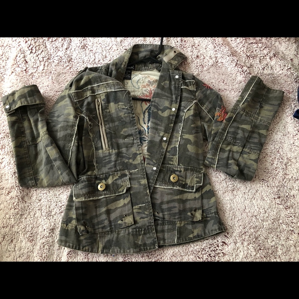 4/$20 Camo jean jacket